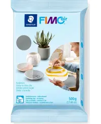 Molis FIMOair, džiūstantis ore, pilkos spalvos, 500 g