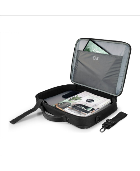 PORT DESIGNS | Courchevel | Fits up to size 15.6 " | Messenger - Briefcase | Shoulder strap | Black