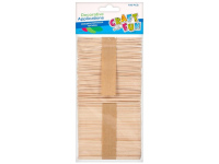 Mediniai pagaliukai CRAFT WITH FUN, natūralūs, 100 vnt.