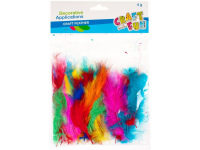 Dekoratyvinės plunksnos CRAFT WITH FUN, spalvotos, 4 g