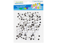 Judančios lipnios akys CRAFT WITH FUN, 7 mm, 150 vnt.