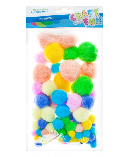 Dekoratyviniai burbuliukai CRAFT WITH FUN, pastelinių spalvų