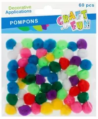 Dekoratyviniai burbuliukai CRAFT WITH FUN, mini, 60 vnt.