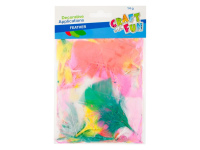 Dekoratyvinės plunksnos CRAFT WITH FUN, įvairių spalvų, 14 g