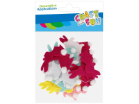 Lipdukai iš veltinio CRAFT WITH FUN Zuikiai, 24 vnt.