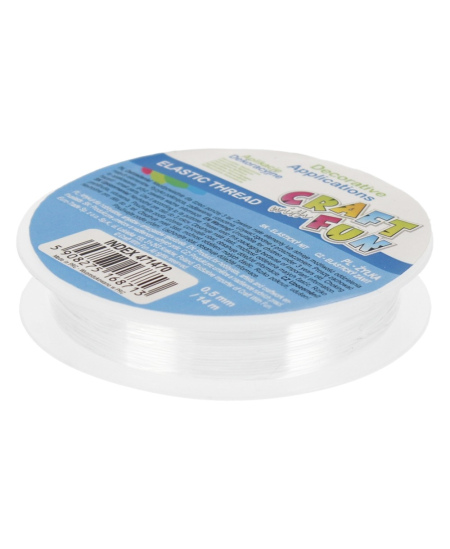 Elastinis siūlas CRAFT WITH FUN, 0,4 mm, 60 m
