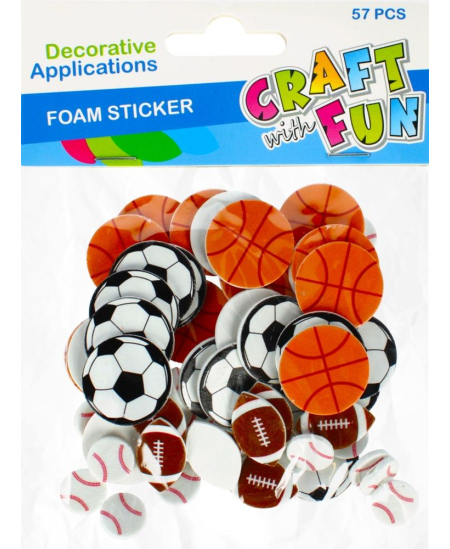 Lipdukai iš putų CRAFT WITH FUN Kamuoliai, 57 vnt.
