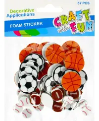 Lipdukai iš putų CRAFT WITH FUN Kamuoliai, 57 vnt.