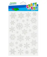 Kalėdiniai lipdukai ant lango CRAFT WITH FUN Žvaigždės, 30 vnt.