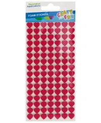 Lipdukai iš putų CRAFT WITH FUN Širdelės, 112 vnt.