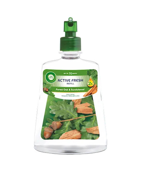 AIR WICK FRESH SANDALWOOD & FOREST OAK AF oro gaiviklio užpildas,228ml