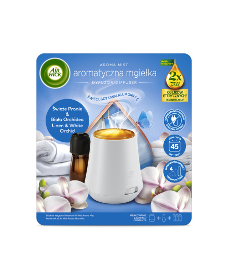 AIR WICK LINEN & ORCHID AM automatinis oro gaiviklis, 20ml