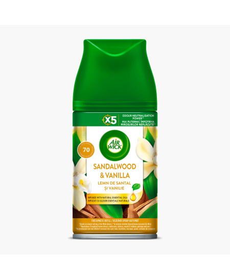 AIR WICK SANDALWOOD & WARM VANILLA FM oro gaiviklio užpildas, 250ml