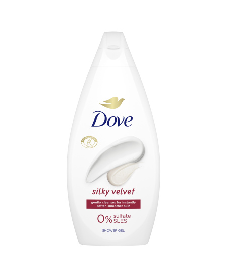 DOVE SILKY VELVET dušo želė 450ml