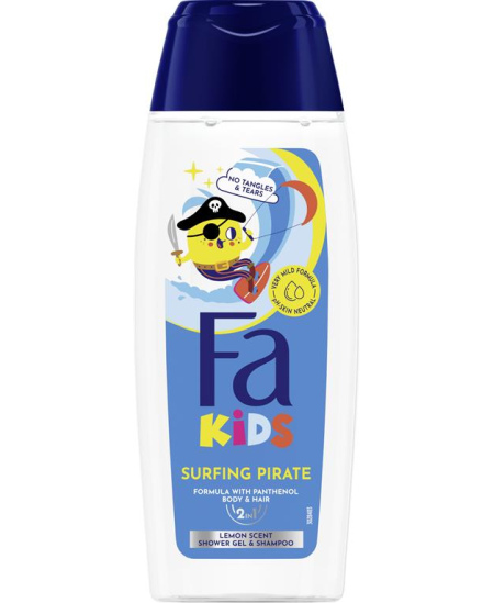 FA KIDS Surfing Pirate dušo gelis/ šampūnas, 250ml