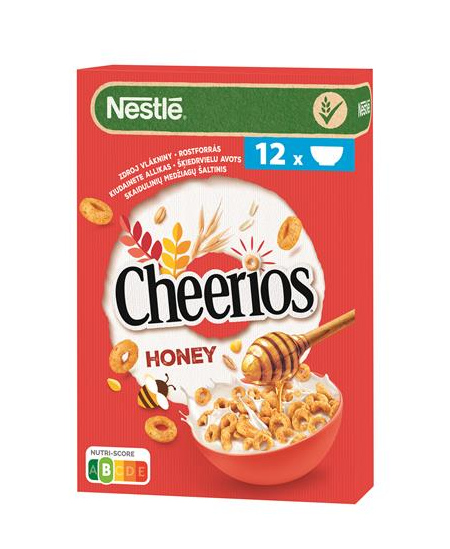 NESTLE CHEERIOS HONEY dribsniai 375g