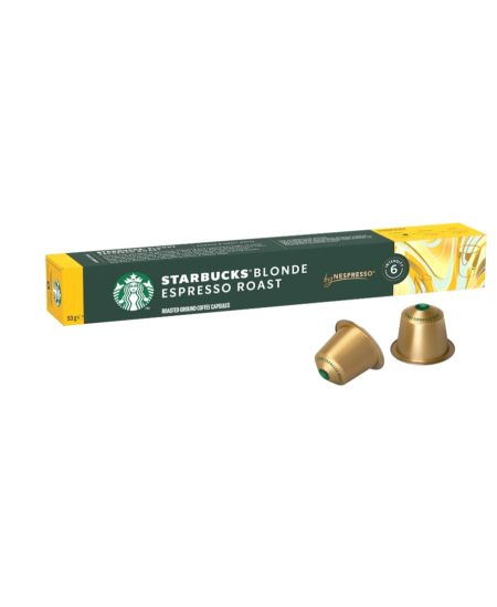 NESTLE STARBUCKS NESPRESSO Blonde Espresso roast kava 10 kapsulių
