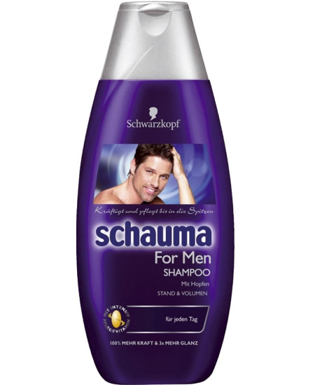 SCHAUMA FOR MEN šampūnas vyrams su apyniais, 250ml
