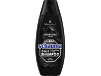 SCHAUMA MEN 3 in 1 Charcoal & Clay šampūnas, 400ml