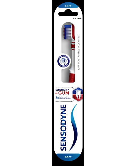 SENSODYNE Sensitivity&Gum dantų šepetėlis Soft, 1vnt