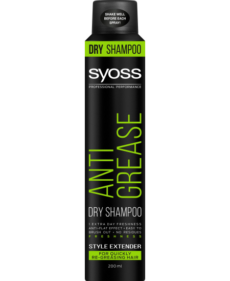SYOSS ANTI-GREASE sausas šampūnas, 200ml