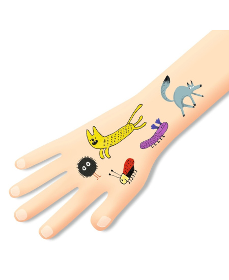 Kūno tatuiruočių rinkinys DJECO Mažieji padarėliai (3+)