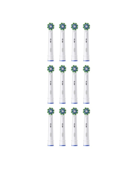 Oral-B Pro Cross Action x12 Dantų šepetėlio galvutės, Balta