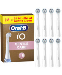 Oral-B iO Gentle Care x8 Dantų šepetėlio galvutės, Balta