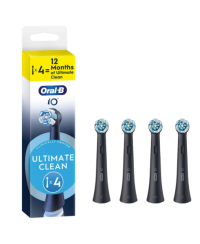 Oral-B iO Ultimate Clean x4 Dantų šepetėlio galvutės, Juoda