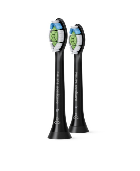 Philips Sonicare W2 Optimal White HX6062/88 Sonic Dantų šepetėlio galvutės, Juoda