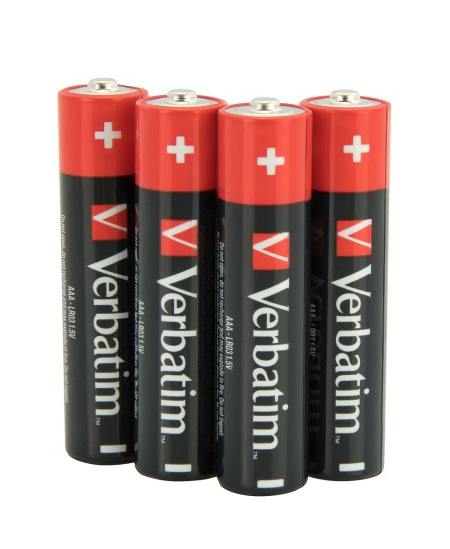 Verbatim 49500 Alkaline baterijos AAA LR03 (4 vnt pakuotėje)