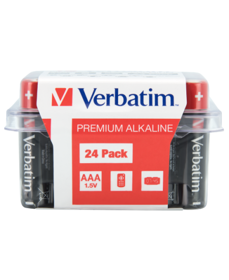Verbatim 49504 Alkaline baterijos AAA LR03 (24 vnt pakuotėje)