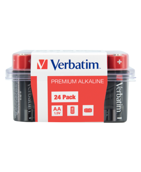 Verbatim 49505 Alkaline baterijos AA LR6 (24 vnt pakuotėje)