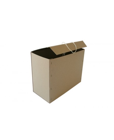 Archyvinė dėžė su rankena 340x270x160 mm, ruda