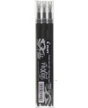Šerdelės Pilot Frixion Ball, 0.7 mm, juodos, 3 vnt.