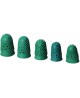 Guminiai antpirščiai Nr. 4, sintetinės gumos, žali, 10vnt.