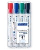 Žymeklių rinkinys baltai lentai STAEDTLER Lumocolor 351, 4 spalvos