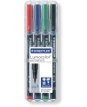 Permanentinių žymeklių CD/DVD diskams rinkinys STAEDTLER Lumocolor 331, 4 spalvos