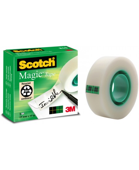 Matinė lipni juostelė SCOTCH MAGIC INVISIBLE, 19 mm x 33 m