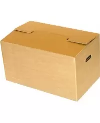 Perkraustymo dėžė su rankenomis 620x370x340 mm, rudos spalvos, 5 vnt.