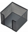 Dėžutė užrašų lapeliams, metalinė, juoda