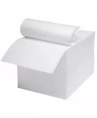 Perforuotas popierius, vienasluoksnis, su kraštine perforacija, 60 g/m2, A4, 1800 lapų