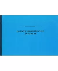 Įsakymų registracijos žurnalas, A4, horizontalus, 12 lapų
