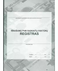 Išrašomų PVM sąskaitų-faktūrų registras, A4, vertikalus, 48 lapai