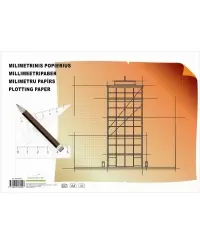Milimetrinis popierius, A4, 20 lapų