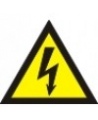Lipdukas ĮSPĖJIMAS! ELEKTRS SROVĖS PAVOJUS