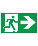 Evakuacinis saugos ženklas \"Išėjimas į dešinę\"