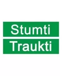 Lipdukas durims \"Stumti\", \"Traukti\"