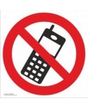 Draudžiamasis saugos ženklas \"Draudžiama naudotis telefonu\"
