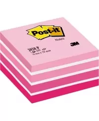 Lipnių lapelių kubas Post-it® Pink Pastel, 76x76 mm, 450 lapelių